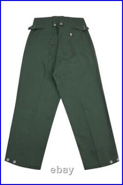 WW2 German M43 Summer HBT Reed Green Field Trousers