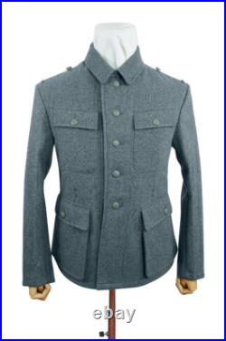 WW2 German M43 elite EM Italian Field Wool tunic Feldbluse blue green grey