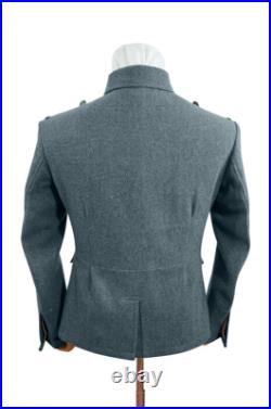 WW2 German M43 elite EM Italian Field Wool tunic Feldbluse blue green grey