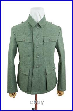 WW2 German M43 elite EM fieldgrey wool tunic Feldbluse