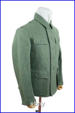 WW2 German M43 elite EM fieldgrey wool tunic Feldbluse