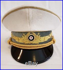 WW2 German Military Airforce Chief Of Staff Generals Officers Visor Hat Cap