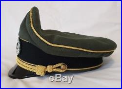 WW2 German Military Army Field Marshals Generals Officers Visor Hat Cap Costume