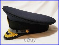WW2 German Navy Grand Admiral General Officer Uboat Visor Hat Cap Schirmmutze