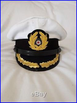 WW2 German Navy Naval Captain Uboat Officers Visor Hat Cap Schirmuttzen