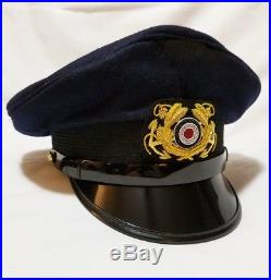 WW2 German Navy Naval Marine Army Officers Dress Visor Hat Cap Schirmmutze