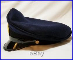 WW2 German Navy Naval Marine Army Officers Dress Visor Hat Cap Schirmmutze