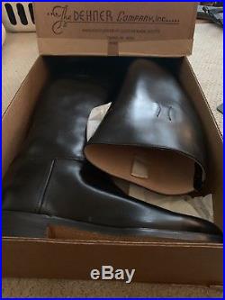WW2 German Officer Boots (Dehner Reproduction) Size 10