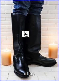 WW2 German Officer Boots Genuine Leather, Officers boot Reproduction