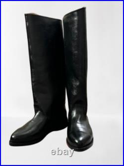 WW2 German Officer Boots Hand Made Genuine Leather Officers boot All Sizes Avail