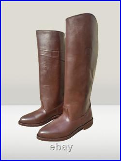 WW2 German Officer Boots Hand Made Genuine Leather Officers boot Size 5 to 15