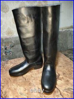 WW2 German Officer Boots how hide Leather, upper leather Handmade boot