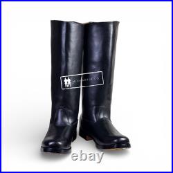 WW2 German Officer Leather Boots, Offizierstiefel Riding Boot Repro, All Sizes