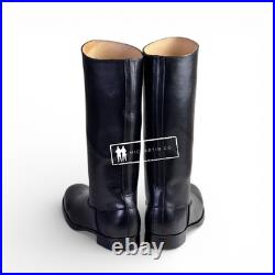 WW2 German Officer Leather Boots, Offizierstiefel Riding Boot Repro, All Sizes