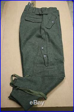 WW2 German Paratrooper Jump Trousers Wool Reproduction Fallschirmjager SIZE 32