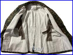 WW2 German Pea Pattern Dot 44 Camo M43 Field Tunic-Size LARGE-Reproduction-NEW