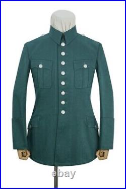 WW2 German Police M27 Officer Summer HBT Service Tunic Jacket