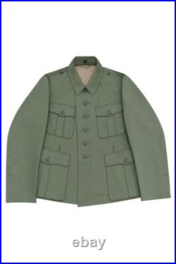 WW2 German Police M36 EM Mottled Green Summer Tunic Feldbluse