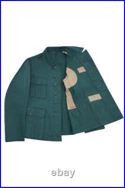 WW2 German Police M36 EM Summer HBT Tunic Feldbluse