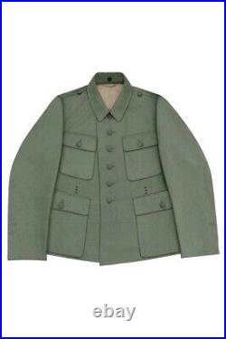 WW2 German Police M43 EM Mottled Green Summer Tunic Feldbluse XL