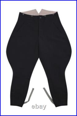 WW2 German Police Officer Black Gabardine Breeches