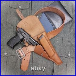 WW2 German Premium 100% Handmade Leather Holster Walther P38 with German Pattern