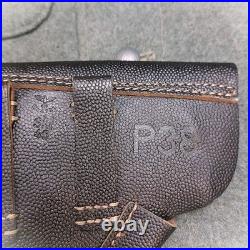 WW2 German Premium 100% Handmade Leather Holster Walther P38 with German Pattern
