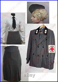 WW2 German Red Corss DRK-Schwester Service Dress (Jacket, Skirt, Shirt, Cap) M