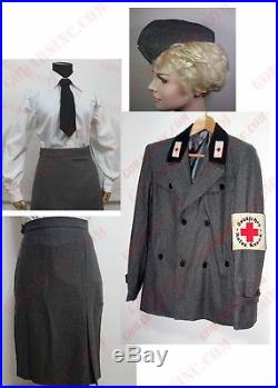 WW2 German Red Corss DRK-Schwester Service Dress (Jacket, Skirt, Shirt, Cap) S