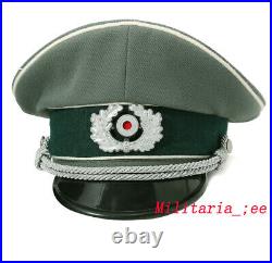 WW2 German Repro Heer Field Gray Gabardine Visor Cap All Sizes