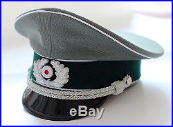 WW2 German Repro Heer Officer Tricot/Gabardine Visor Cap All Sizes