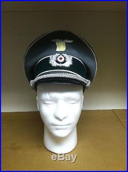 WW2 German Repro Heer Officer Tricot/Gabardine Visor Cap Size 55