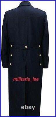 WW2 German Repro Kriegsmarine Admiral Navy Blue Wool Overcoat All Sizes