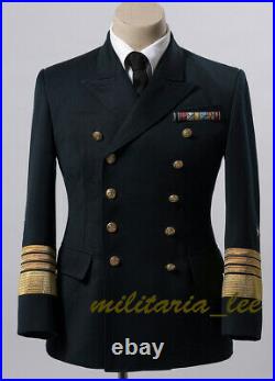 WW2 German Repro Kriegsmarine(Navy)Admiral Navy Blue Whipcord Tunic All Sizes