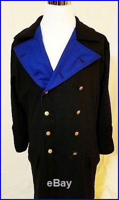 WW2 German Repro Kriegsmarine Navy Admiral Wool Overcoat Dress Jacket Tunic