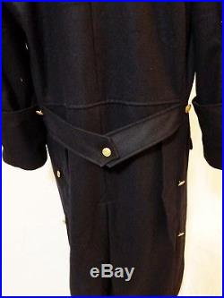 WW2 German Repro Kriegsmarine Navy Admiral Wool Overcoat Jacket Tunic XLarge