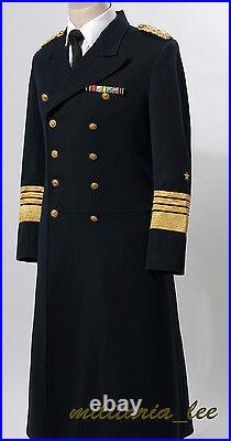 WW2 German Repro Kriegsmarine(Navy)Navy Blue Whipcord Frock Coat All Sizes