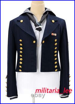 WW2 German Repro Kriegsmarine Sailor Navy Blue Wool Mess Dress Tunic All Sizes