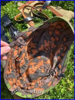 WW2 German Repro Lot Reenactor A Frame, Boots, bayonet frog, Helmet Cover