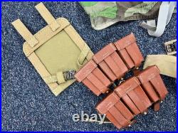 WW2 German Repro Lot Reenactor Smith, A Frame, Ammo Pouches, Belt, Helmet Covers
