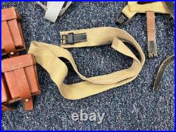 WW2 German Repro Lot Reenactor Smith, A Frame, Ammo Pouches, Belt, Helmet Covers