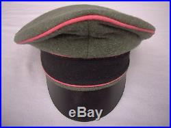 WW2 German Reproduction Waffen SS Crusher Cap with Rose/Pink Piping Panzer 61