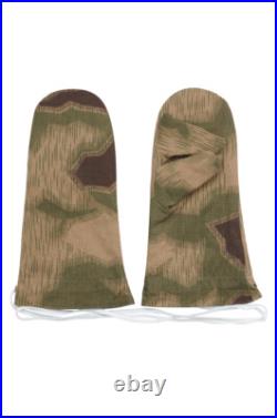 WW2 German Reversible Winter Parka Mittens in Marsh Sumpfsmuster 43 Camo