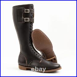 WW2 German SA Kampfzeit Tall Officer Leather Boots 140 Black Military