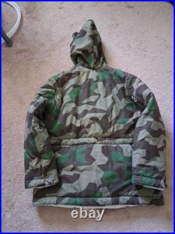 WW2 German Splinter Winter Parka Padded White Reversible