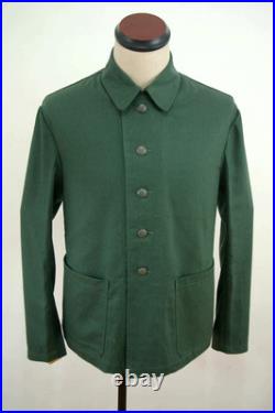 WW2 German Summer HBT reed green Drill service tunic