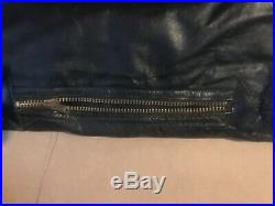 WW2 German Tanker/Luftwaffe Large Full Length Black Leather Motorcycle Coverall