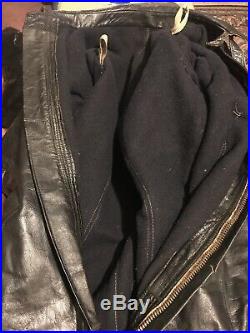 WW2 German Tanker/Luftwaffe Large Full Length Black Leather Motorcycle Coverall