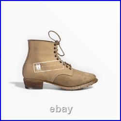 WW2 German Texled Low Boots With Hobnails Reproduction Shark Nose Size 44