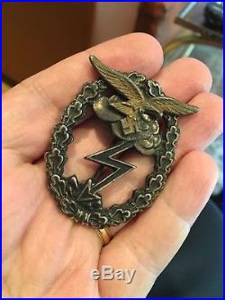 WW2 German The Ground Assault Luftwaffe Original Badge Pin